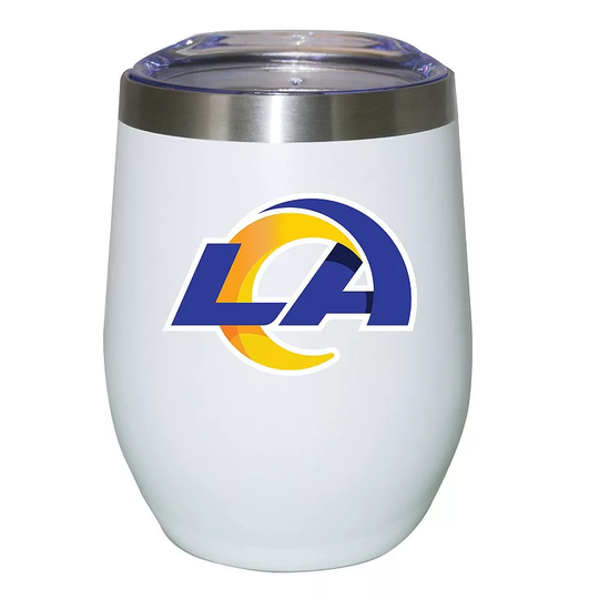 Los Angeles Rams 12oz. Logo Stemless Tumbler, LAR White