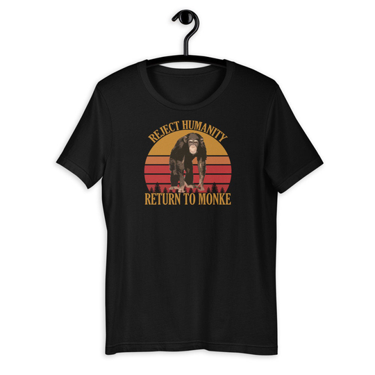 Return To Monke Vintage Black Unisex T-Shirt