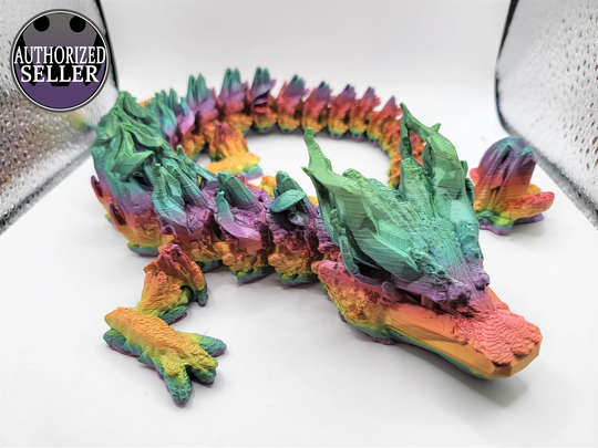 3D Printed Articulated Woodland Dragon | Fidget Toy Flexi Cinderwing