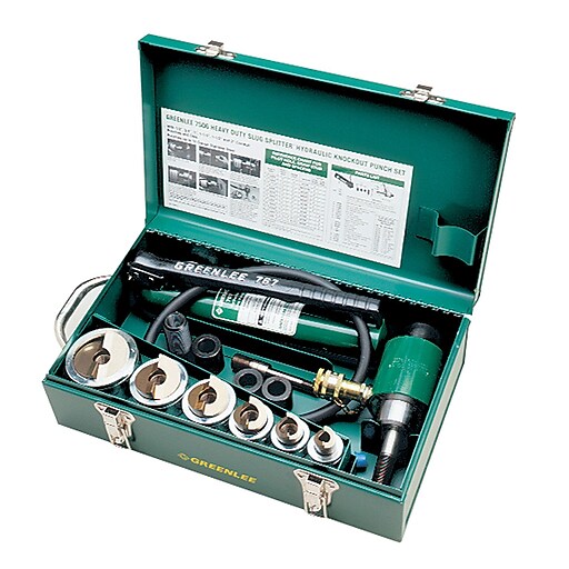 Greenlee Slug-Splitter 332-7506 Knockout Punch Kit With Hydraulic Ram and Pump