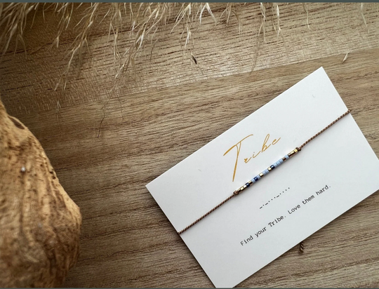 T R I B E Morse Code Bracelet | Find Your Tribe.love Them Hard| Friendship Bracelet