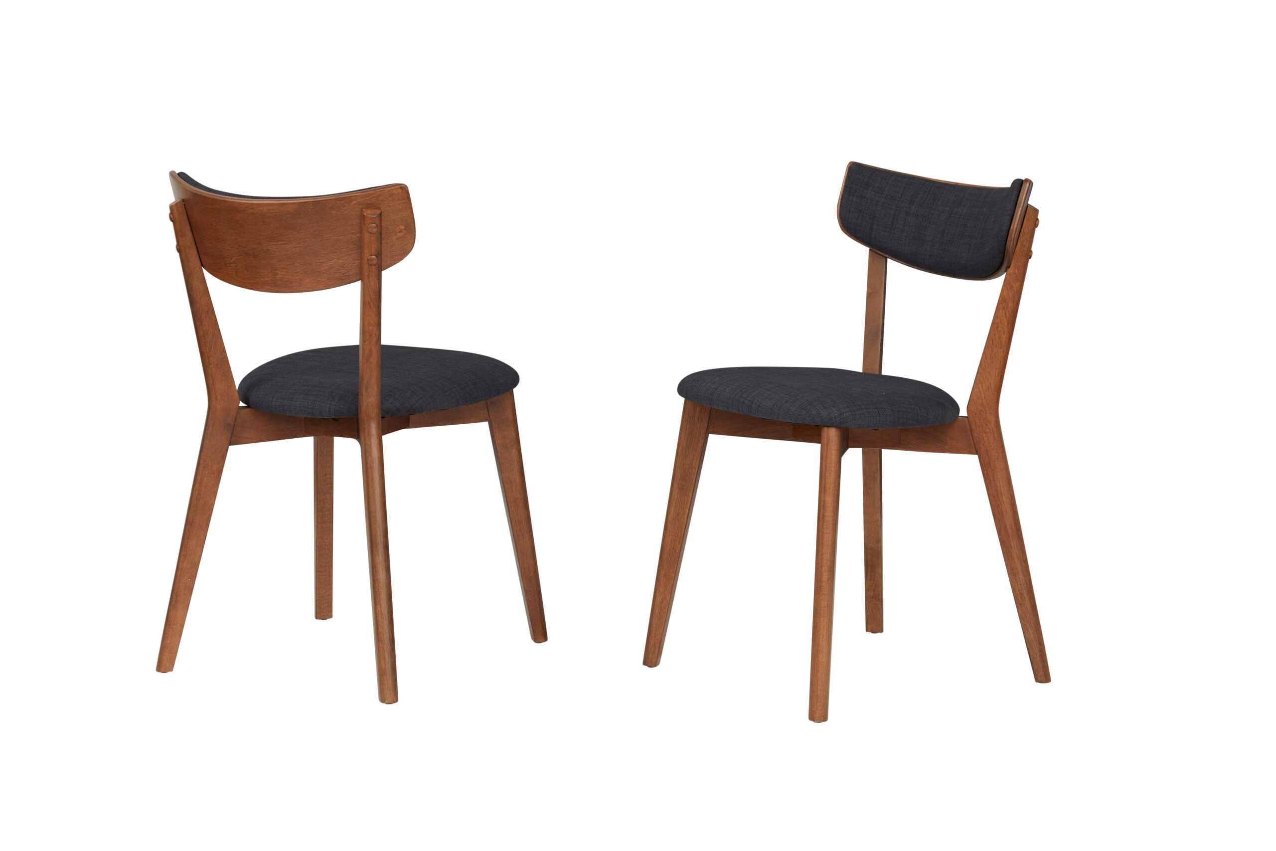 Unique Furniture Set of 2 Afton KD Polyester/Polyester Blend Upholstered Dining Side Chair (Metal Frame) in Brown | LW-43893230