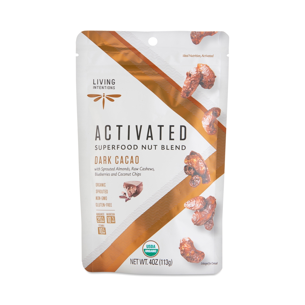 Living Intentions Dark Cacao Superfood Nut Blend 4 oz pouch