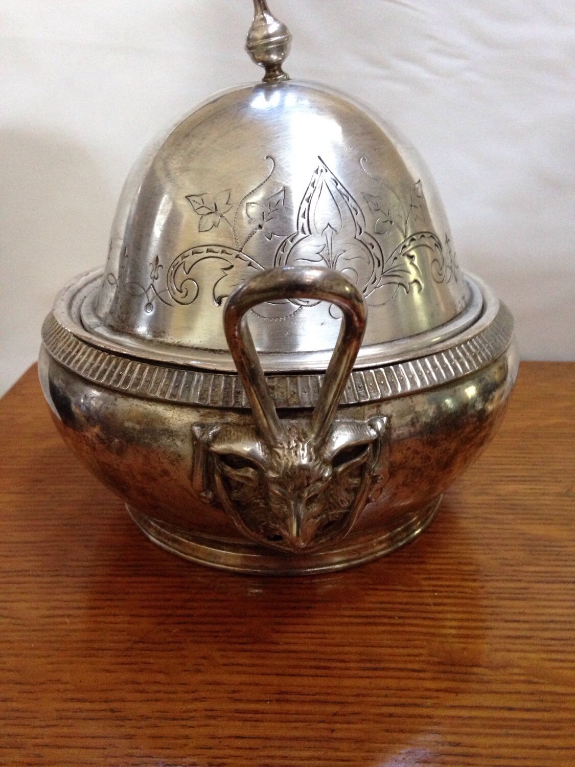 Victorian Silverplate Butter Dish