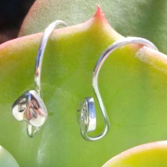 Ear Wires, Ew17, Sterling Silver Wires