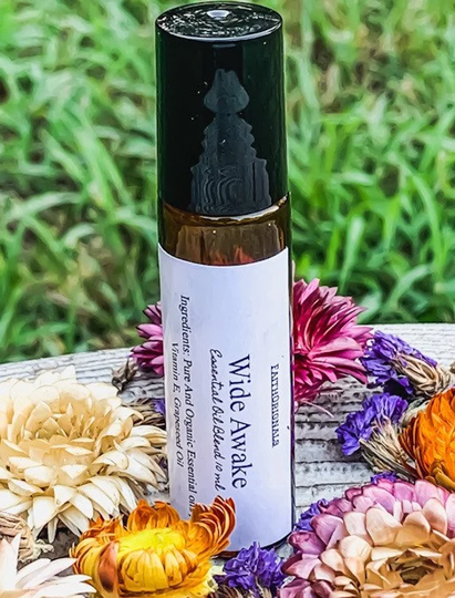 Wide Awake Essential Oil Roller Blend 10Ml, Wake Up & Get Refreshed, Organic, Therapeutic, Organic, Oils, Self Care