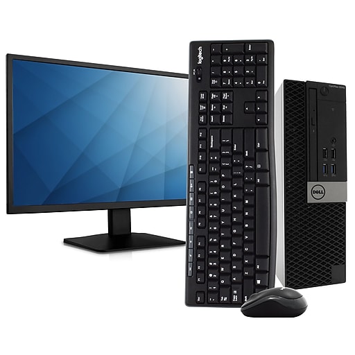 Dell OptiPlex 5040 Refurbished Desktop Computer with 24" LCD Monitor, Intel i5, 8GB RAM, 1TB SSD