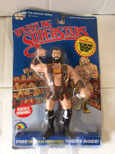 1986 Ljn Wwf Wrestling Superstars Hercules Hernandez Series 5 Moc Old Stock