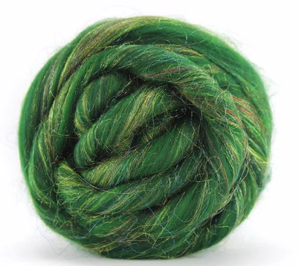 2Ozs "Seasons" Tannenbaum Wool Blended Merino & Trilobal Nylon Roving, Felting Spinning, Weaving, Supplies, Art
