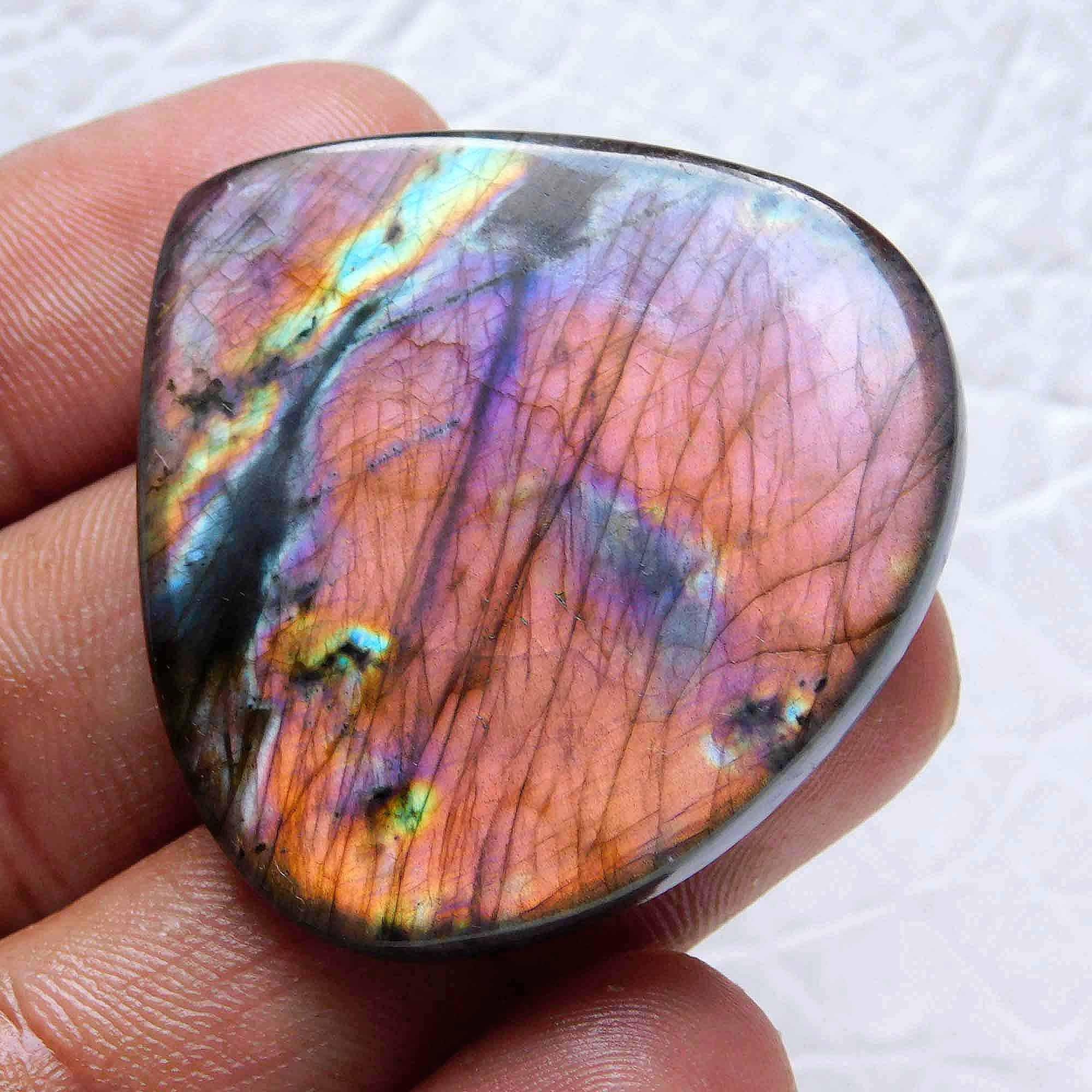 Purple Labradorite Labradorite Cabochon, Heart Shape Aaa Quality , Gemstone Pendant Necklace Rare Craft Cabs