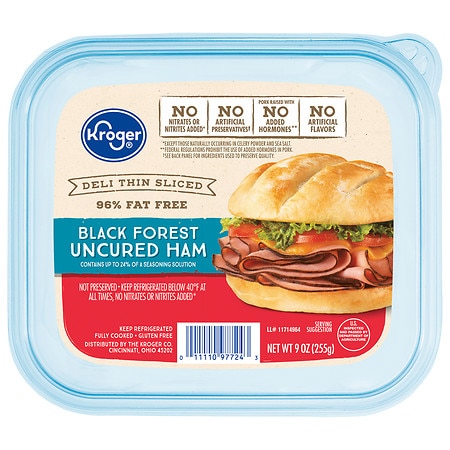Kroger Deli Thin Sliced Black Forest Ham Lunch Meat - 9.0 oz