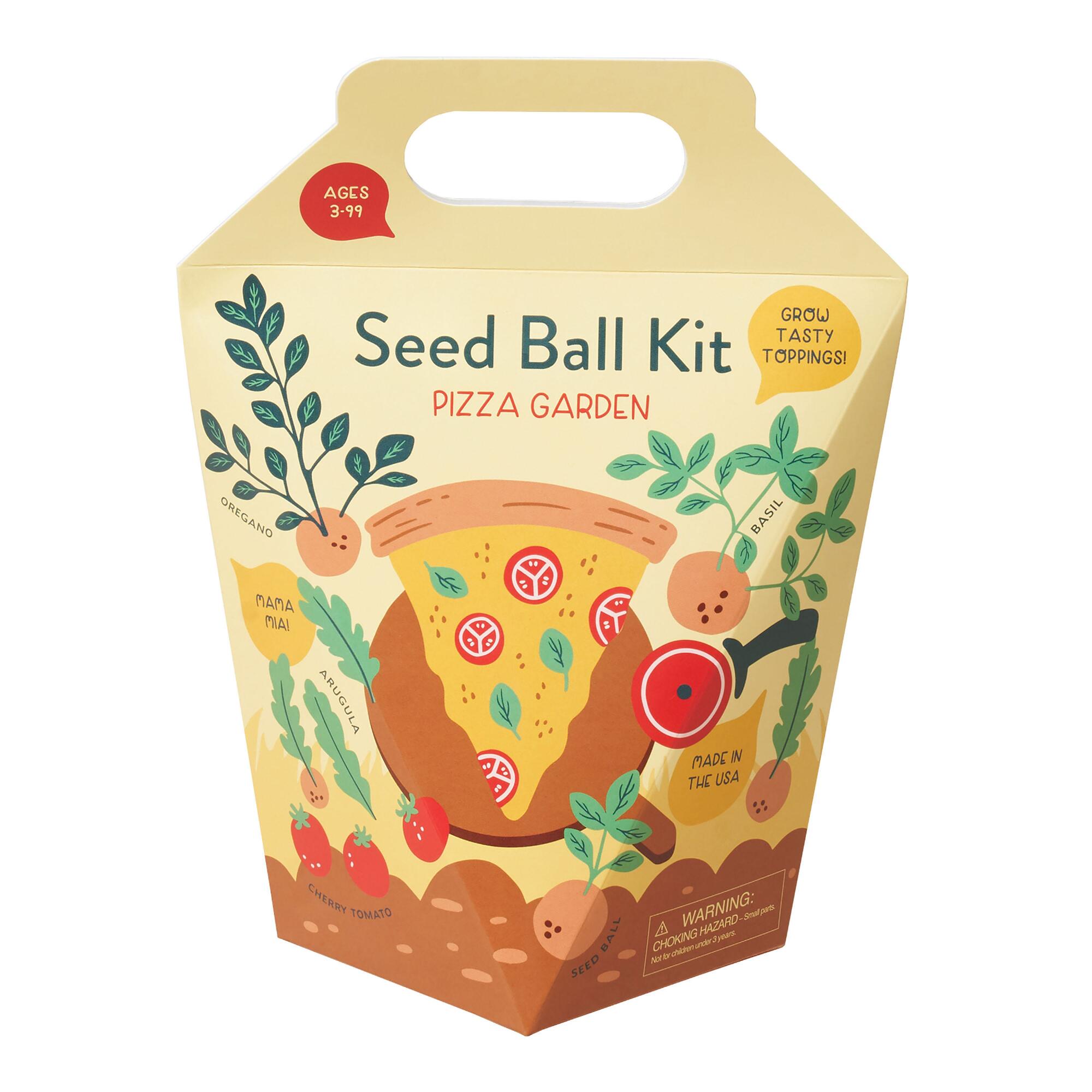 Modern Sprout Pizza Garden Seed Ball Kit: Multi - Clay by World Market