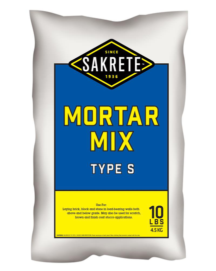 Sakrete Pre Blended 10-lb Gray Type S Mortar Mix | 65302881