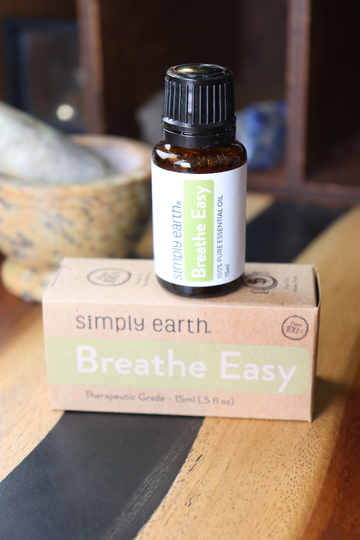 Breathe Easy Essential Oil Blend, Simply Earth Oils, Oil For Respiration, Oils