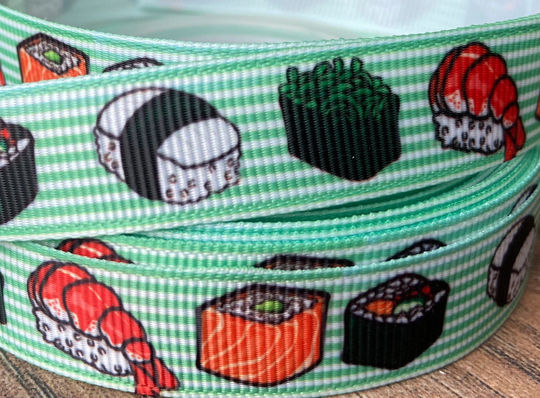 Seafood 5/8", 1"W Grosgrain Ribbon | 16mm - 25mm