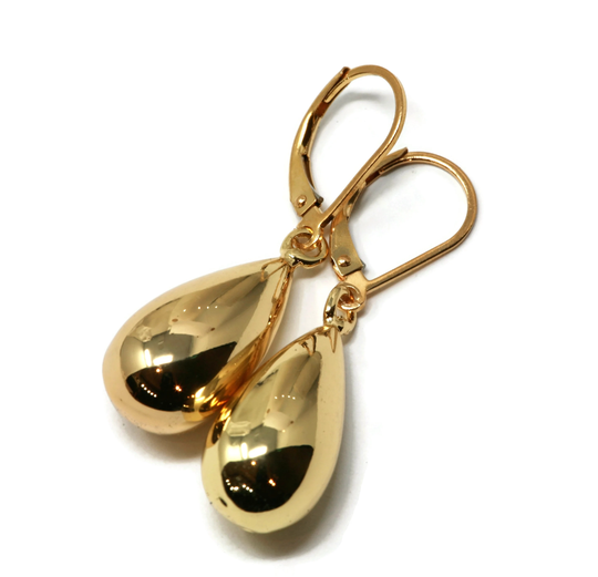 Teardrop Leverback Earrings