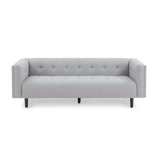 Best Selling Home Decor Ludwig Midcentury Light Gray and Dark Brown Polyester/Blend Sofa | 311214