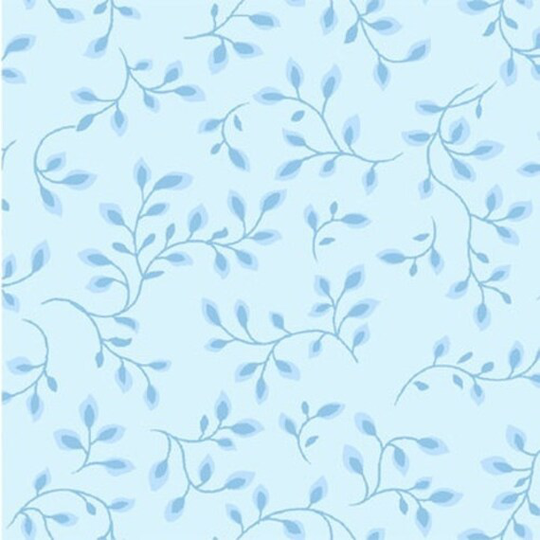 Pale Blue 108" Wide Folio Blender Quilt Backing Cotton Fabric, Henry Glass 100% Vines 7882-6 Pale Blue