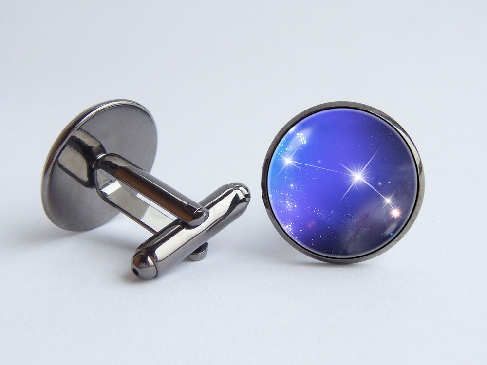 Aries Cufflinks Personalized Jewelry Zodiac Constellation Choose Your Sign Birthday Jewellery Horoscope Gift Custom