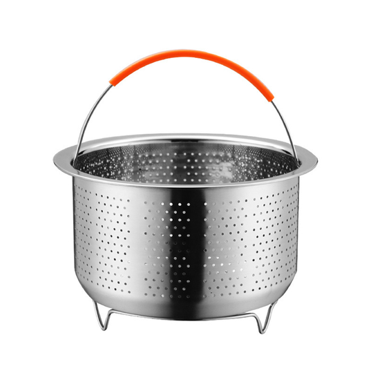 Stainless Steel Vegetable Food Steamer Basket Pressure Cooking Kitchen Tool - with base