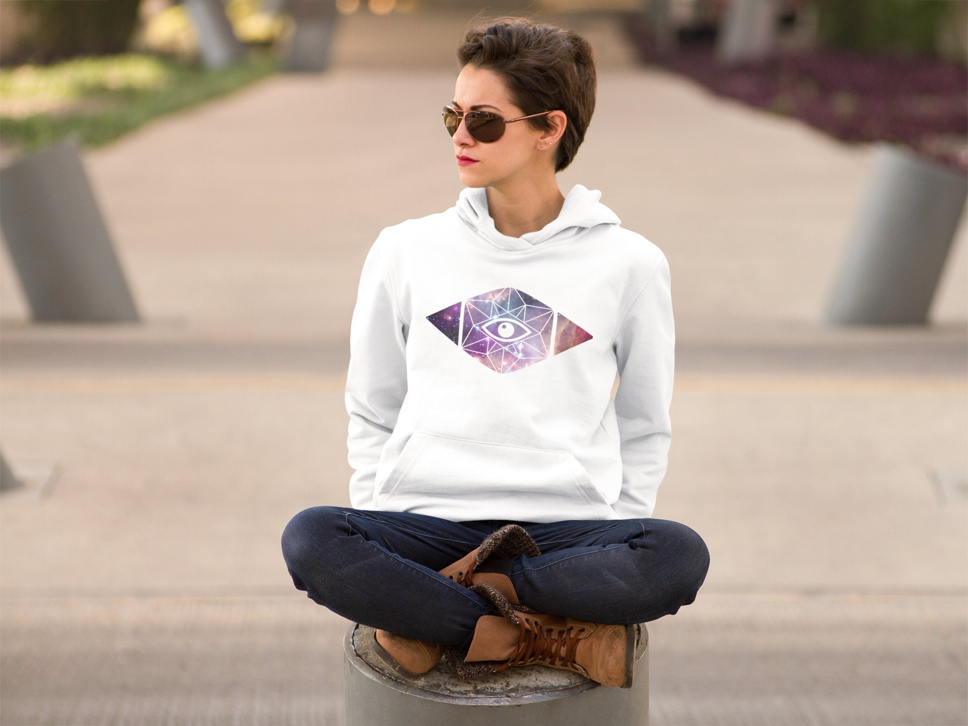 The Third Eye | Unisex Heavy Blend Hoodie Crewneck Sweatshirt Spirituality Galaxies Birthday/Mother's Day Gift