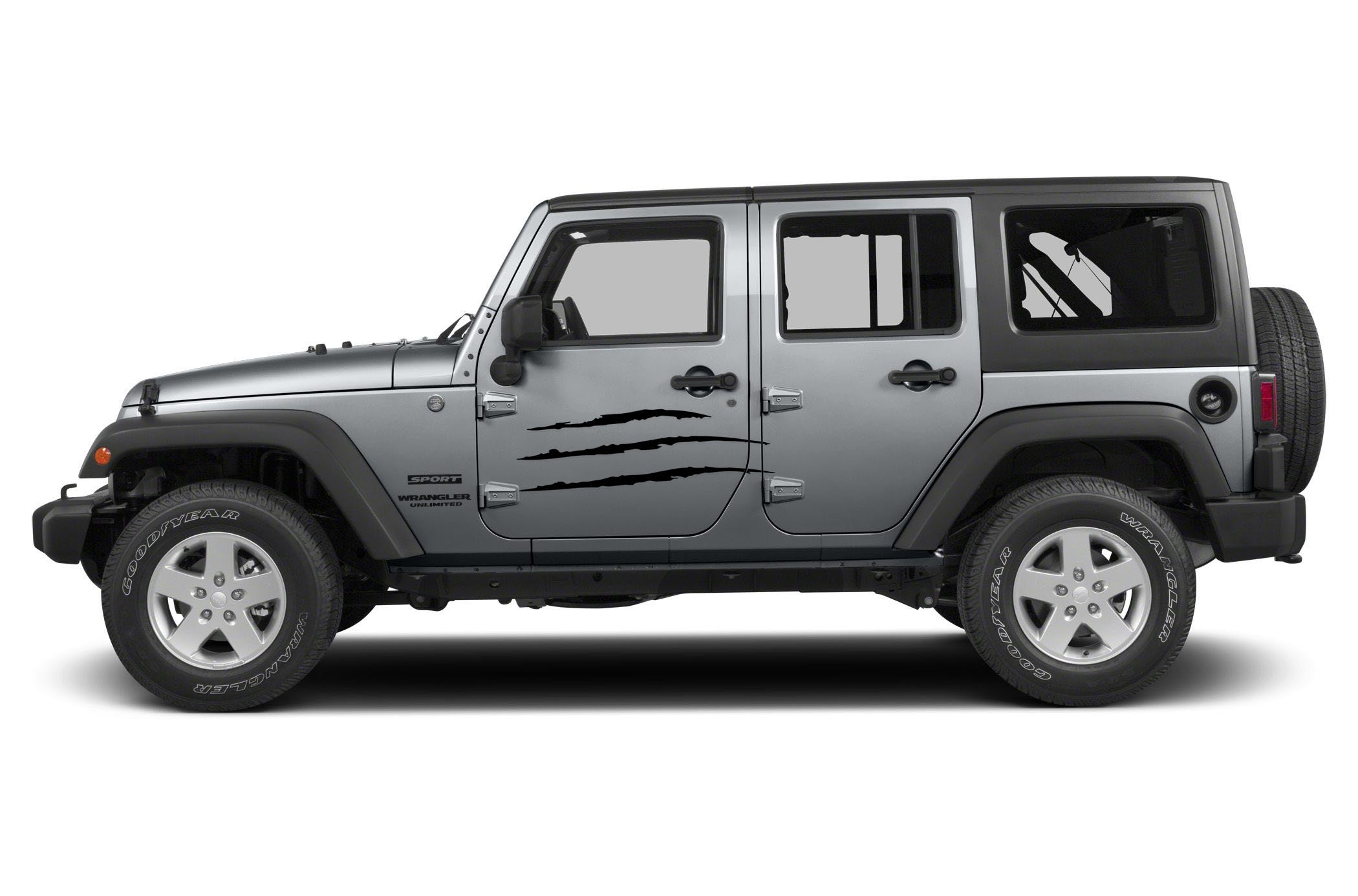 Door Claw Scratches Decal Sticker Fits Jeep Jk Tj Yjxjcj Lj Renegade F150 Dodge Ram Any Other Multiple Colors To Choose From Usa Made