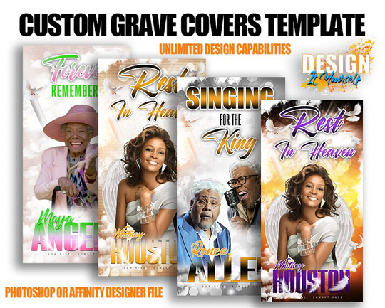 Custom Grave Blanket | Cover Template