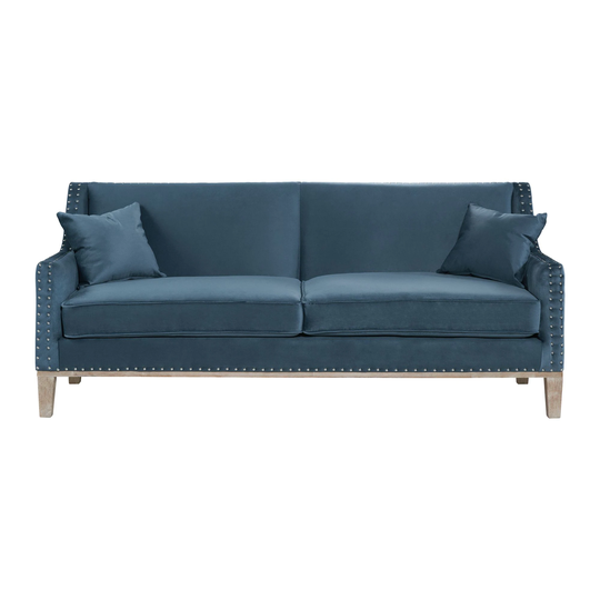 Picket House Furnishings Aster Modern Navy Polyester/Blend Sofa in Blue | UAG812300DWBHT