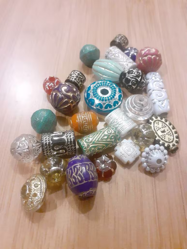 20Gr/Bag Enlace Acrylic Small Mixed Beads, Bead Soup Mix, Resin Mix For Jewelry Making Keelaubeadz