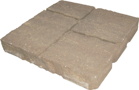 Lowe's Four cobble 16-in L x 16-in W x 2-in H Harvest Blend Concrete Patio Stone in Gray | 20327