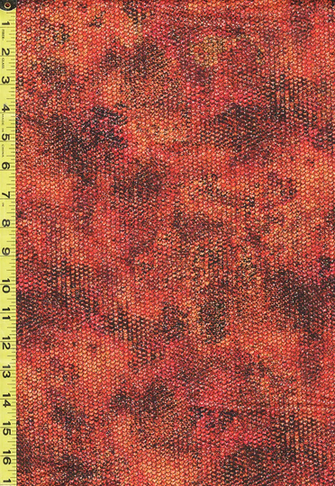 Blender - Tonal Texture Atlantia 18284-101 Flame | Dark Orange, Brick Red, Copper By The Half Yard