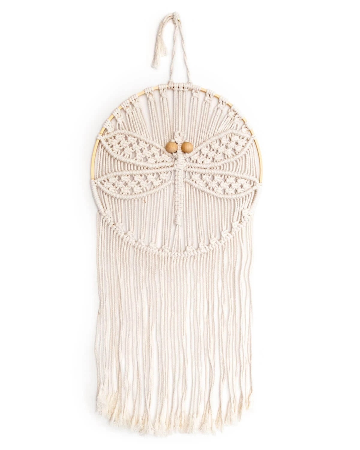 Sale Diy Macrame Dragonfly Wall Hanging Kit, Retro Home Decor, Craft Kit