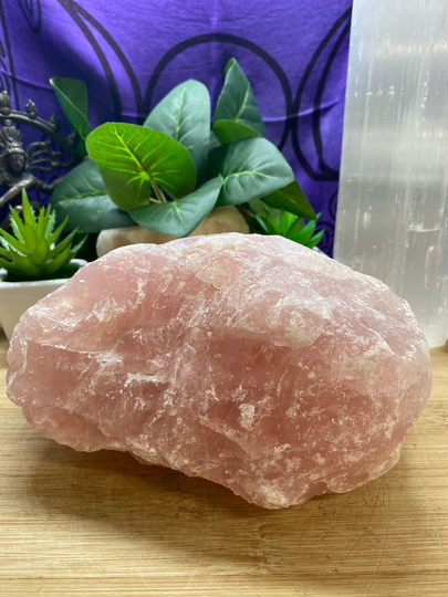 Raw Rose Quartz Crystal Geode Healing Cluster Love Mrq4