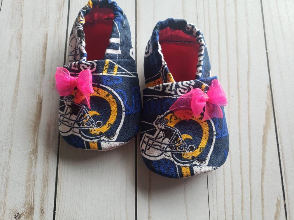 La Rams Pink Booties