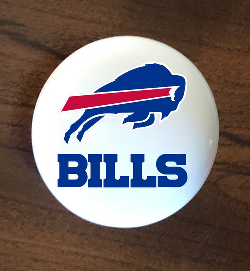 Buffalo Bills Home Decor Ceramic Knob Kitchen Cabinet Door Or Drawer Pull White