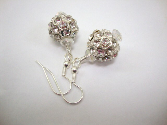 Queen Guineviere Crystal Earrings Brideal Wedding Jewelry