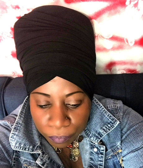 Black Tubular Head-Wrap