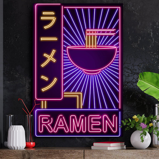 Plexi Glass Wall Art -By V1Tech -Artist Donnie -V2 Neon Ramen Sign