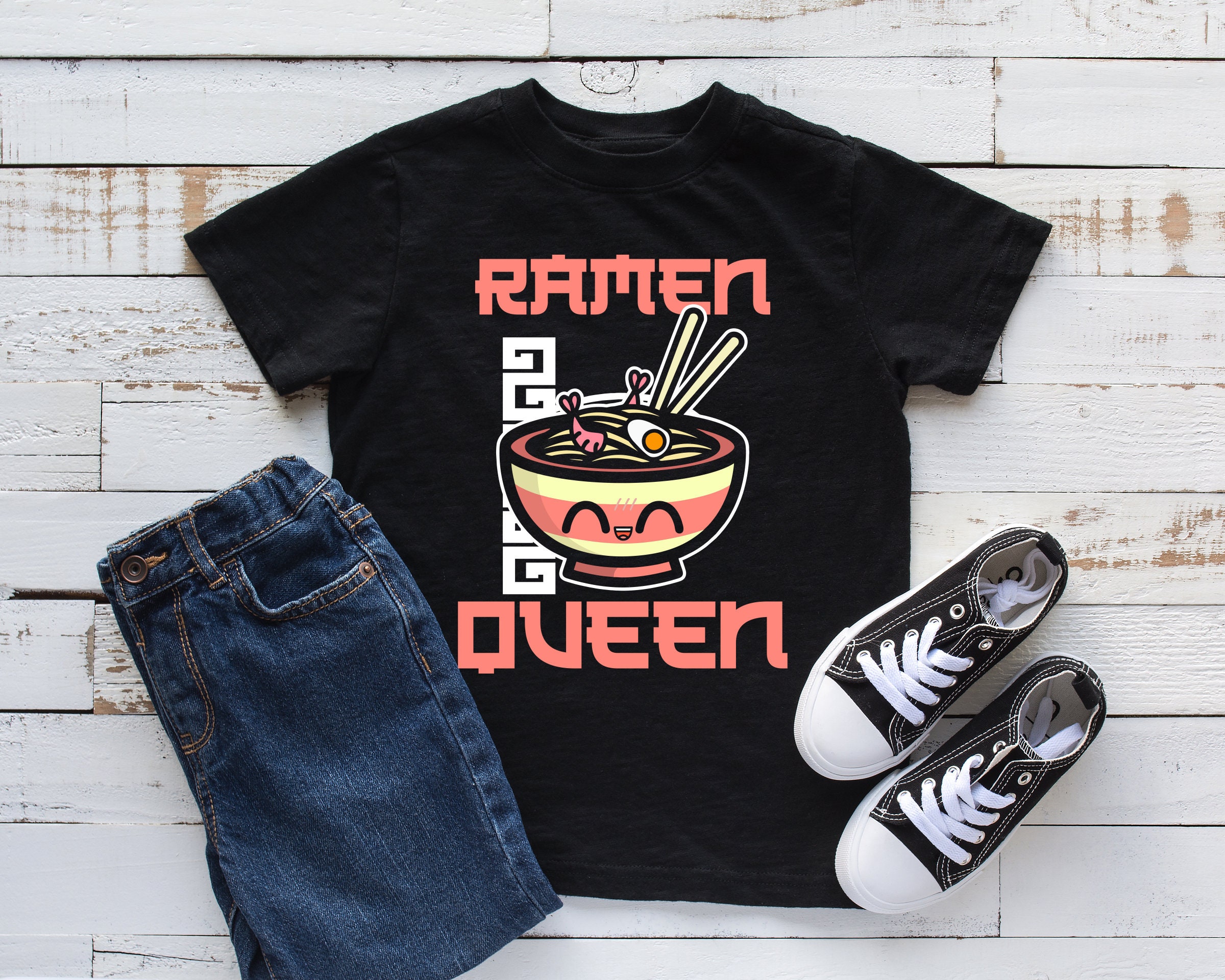 Ramen Queen Kids Shirt, Youth Lover Gift, Infant, Hoodie