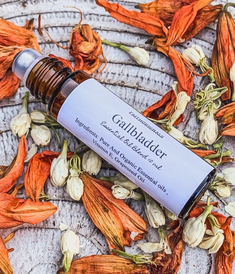 Gallbladder Essential Oil Roll On Blend 10Ml, Therapeutic, Organic, Self Care, Personal Gifts
