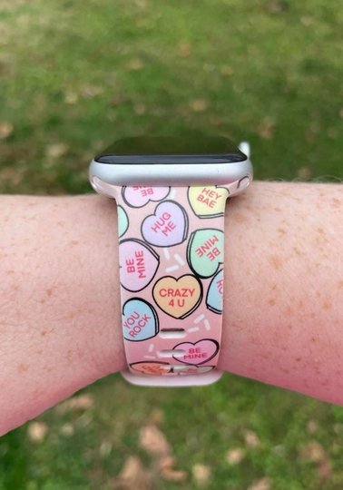 Candy Heart Watch Band Compatible With Apple Samsung Garmin