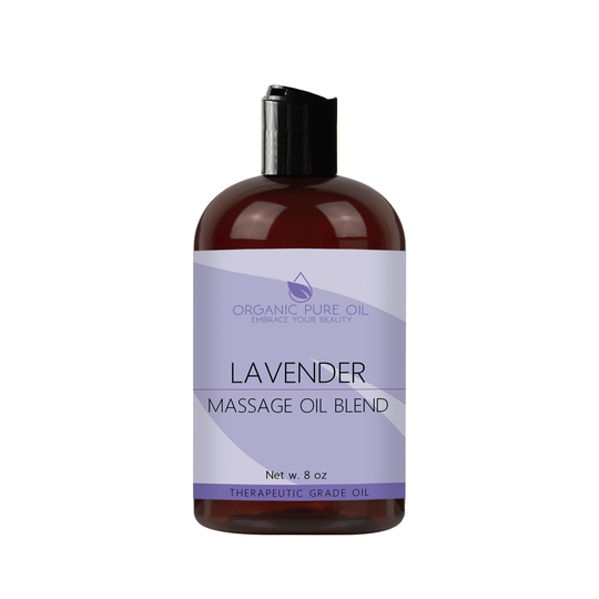 Lavender Massage Oil Blend 8 Oz Therapeutic Aromatic Mixture For Deep Tissue Muscle Relaxation Spa Bulk Wholesale Argan Emu Grape