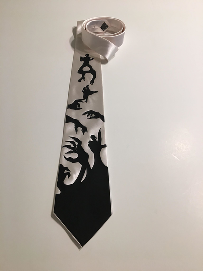 Zombie Necktie, Halloween, Cool & Fun. Birthday Gift, Wedding, Father's Day, Christmas, Valentine's Day