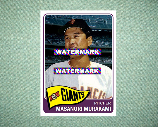 Masanori Murakami San Francisco Giants Custom Baseball Card 1965 Style "Card That Could Have Been" By Maxcards Mint Condition 2017