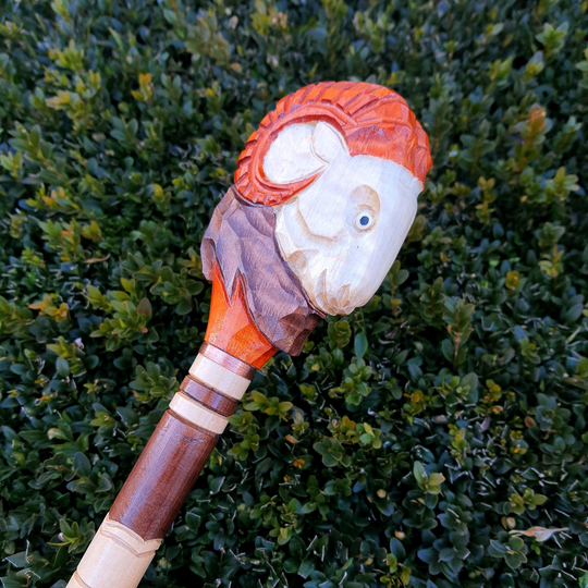 Cane Walking Stick Canes Sticks Reed Staff Wood Wooden Hand-Carved Carving Handmade Accessories | Ram Recent