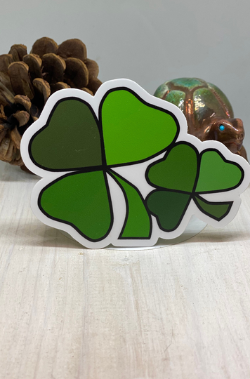 Irish Clovers ~ High Quality Die Cut Sticker Item #43