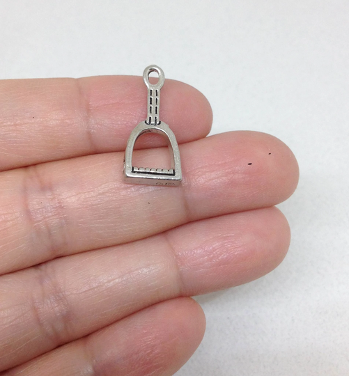 4/10/50 Stirrup Charms, Horse Rider Charm, Cowboy Cowgirl Riding Charm