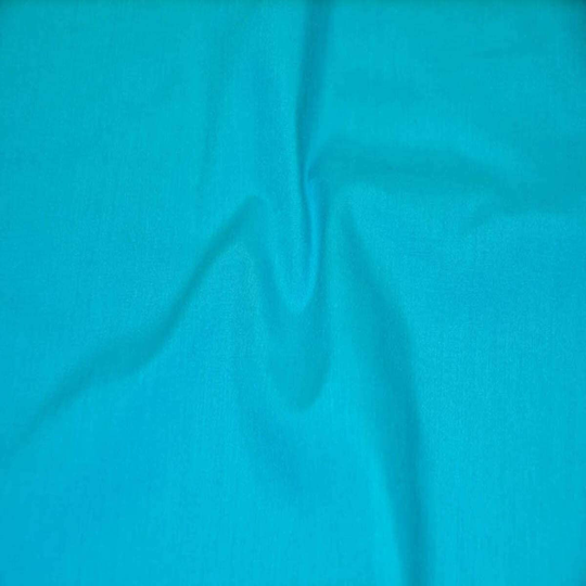 60" Wide Premium Cotton Blend Poly-Cotton Broadcloth Fabric By The Yard - Turquoise