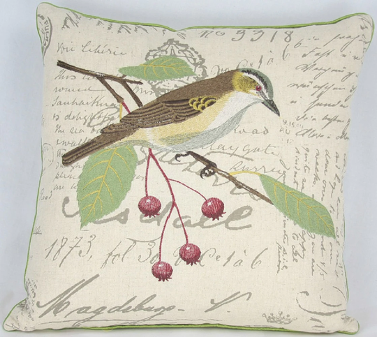 MANOR LUXE Avian 18-in x 18-in Multiple Colors Cotton Blend Indoor Decorative Pillow | ML11074FEATHER