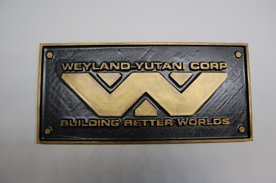 Aliens Inspired Weyland-Yutani Corp Wall Plaque